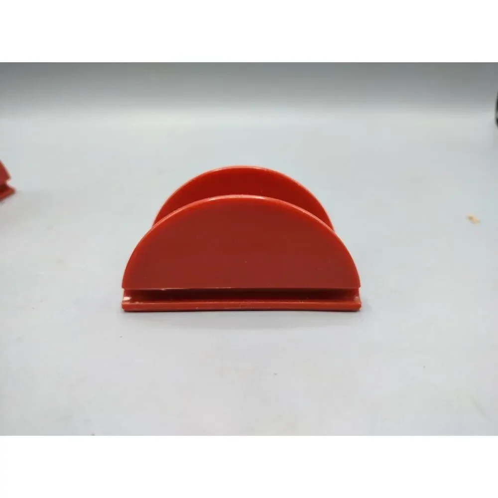 Taco Stand-up single or Connecting Red Hard Plastic Lot Of 8